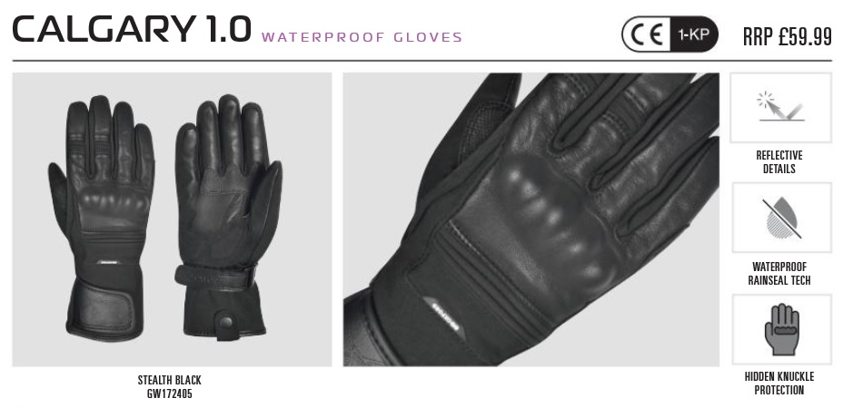 Oxford Calgary 1.0 Motorcycle Gloves 