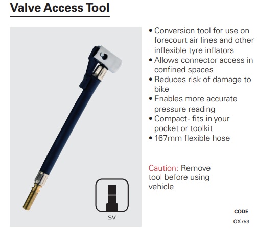 Oxford Valve access tool